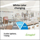 4 ft. Color Selectable, DIMMABLE Direct-wire LED Tubes