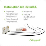 Tubes LED à fil direct de 2 pieds, 120-277 VCA