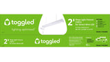 2 pieds. Luminaire d'atelier LED (deux tubes LED inclus)