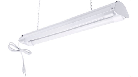 2 ft. LED Grow Shop Light Fixture (With Two Ultra High Output Gro LED Tubes)