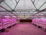 Luminaria LED para taller de cultivo de 4 pies (se incluyen dos luces de cultivo LED)