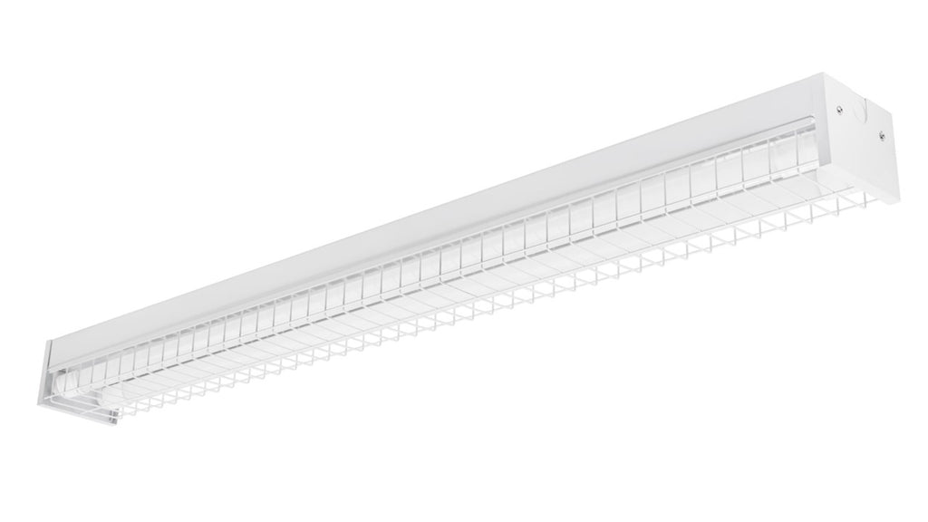4 ft. LED Surface Mount Fixture with Wire Guard (Two LED Tubes Included)